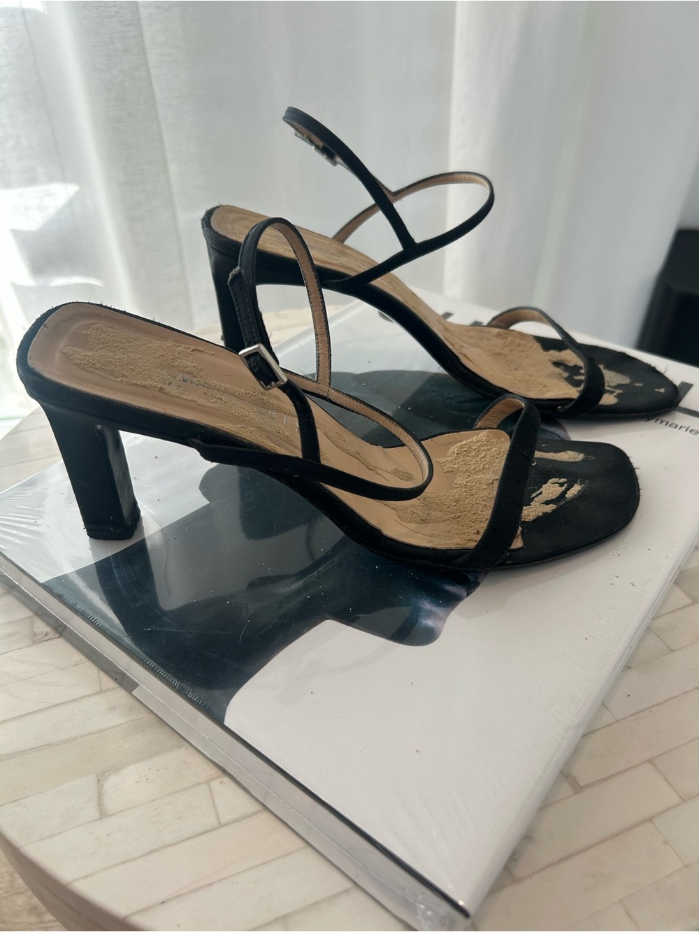 Ralph Lauren Black Label Strappy Mid-Heel Sandals